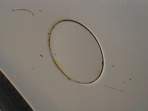 1976 Ford F-250 - This is the plug a truck has in the bed if it did not come with a rear tank. Ford had to do this because they used the same bed sides on al…