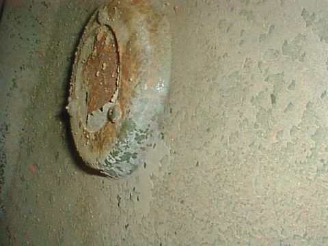 1976 Ford F-250 - The inside of the fuel hole plug