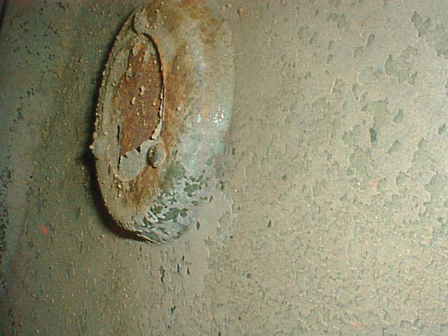 The inside of the fuel hole plug