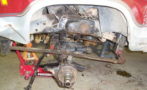 1986 Ford Ranger - weighted, I think positive caster is a bit much, somewhere around 9 or 10 degrees, easy to fix