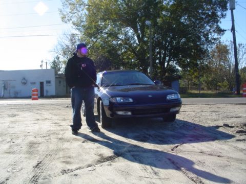 1996 Mazda MX-6 - me and the car on the way home from myrtle madness seven