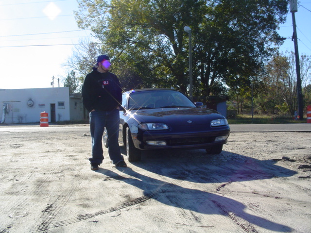 me and the car on the way home from myrtle madness seven