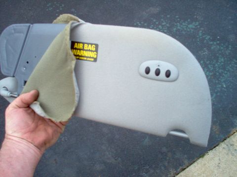 1994 Ford Crown Victoria - This visor came from an '02 LTC, but it won't fit my '94 CV, so I'm pulling the HomeLink out of it to mount somewhere in my car.