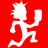 1994 Ford Bronco - A sticker of a cartoon character is shown against a red background.