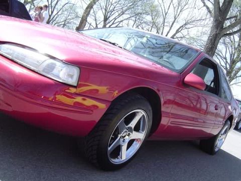 1998 Ford Crown Victoria - This 1998 Ford Thunderbird coupe is shown from a 3q front angle.