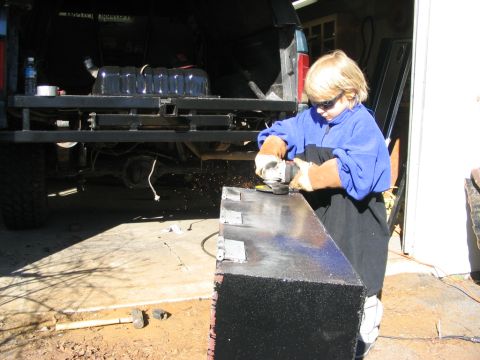 1986 Ford Bronco - Got my bud helpin' out :)