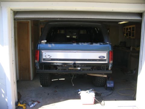 1986 Ford Bronco - with the tailgate tacked into position