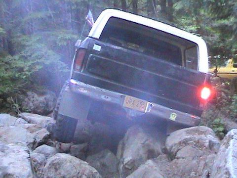 1978 Ford Bronco - This 1978 Ford Bronco is navigating a challenging rocky trail.