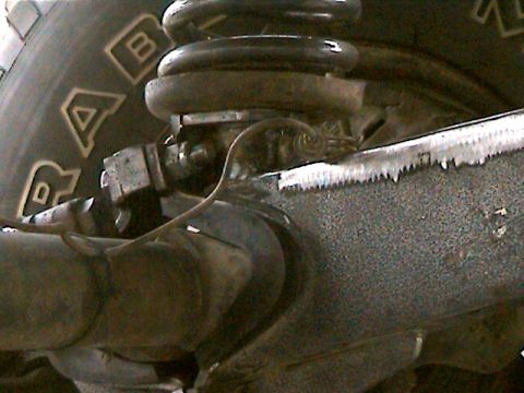 1977 Ford F-150 - finished coil mount
