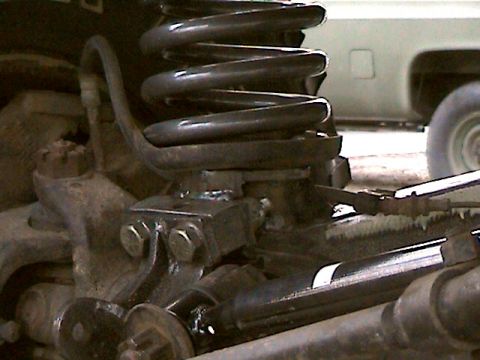 1977 Ford F-150 - finished coil mounts