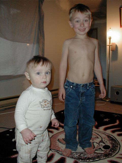 1983 Ford Bronco - older picture of jonathan and caleb. when melissa was pregnant with seth
