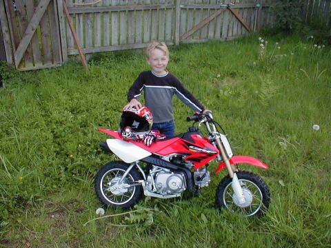 1983 Ford Bronco - jonathan with his motorcycle