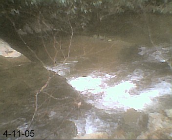 1988 Jeep Cherokee - Lower part of a waterfall in the mountains.