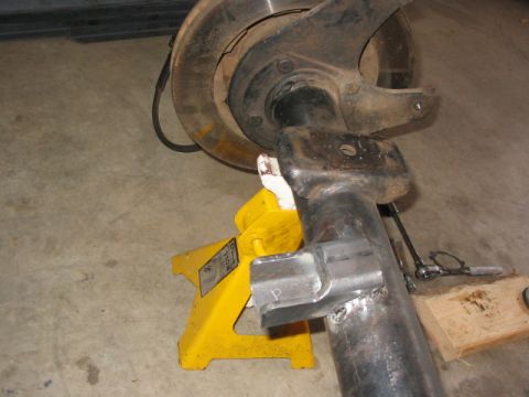 1995 Ford Bronco - Cut off old low hanging shock mount and fabbed these up out of 2x2 x .25" square tube.
