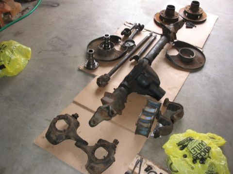 1995 Ford Bronco - Speaking of front, here are many of the components that can be had "used". D44 78-79 housing, everything knuckle out is Chevy 3/4T, includi…