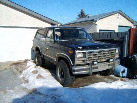 1980 Ford Bronco - you can't slam the door too hard, otherwise the whole thing will clumble. Please be gentle