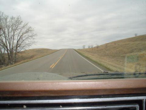 1981 Ford Bronco - pic from drivers seat