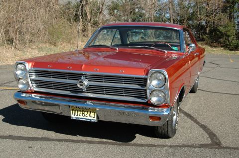 1966 Ford Fairlane - The front view of a 1966 Ford Fairlane shows its distinctive grille and dual headlights.