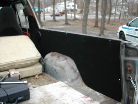 1979 Ford Bronco - Full view of the new rear panel installed