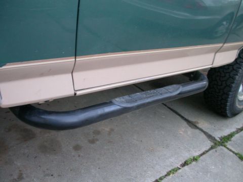 1990 Ford Bronco - Westin nerf bars. I've been thinking hard about replacing these with sliders.