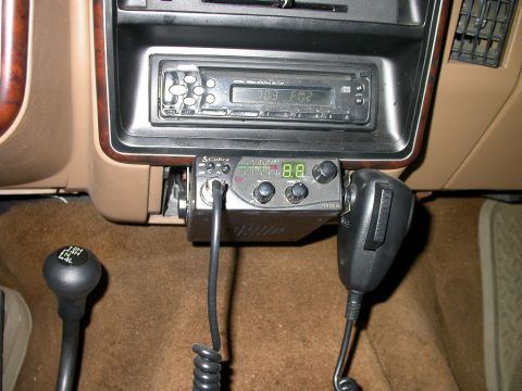 1990 Ford Bronco - Cheap CD player and cheaper CB.