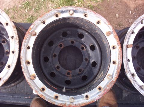 1988 Ford Bronco - These beadlock wheels are for sale and appear to be used.