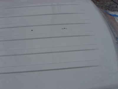 1995 Ford C-350 (Centurion Conversions) - Here's the holes in the roof, after the paint.