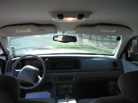1991 Ford LTD Crown Victoria - Interior view of a 1991 Ford Crown Victoria LTD, highlighting the dashboard and driver's area.