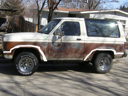 1986 Ford Bronco II - Future cutting plans