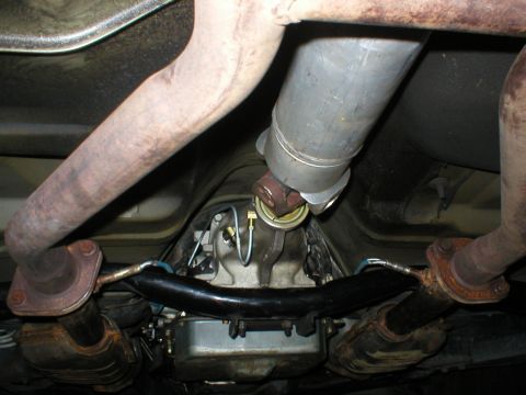 1994 Ford Crown Victoria - I don't have gaskets for the H-pipe flanges yet, so the damper weights aren't installed yet. The forced lube tube fits very well, and can b…