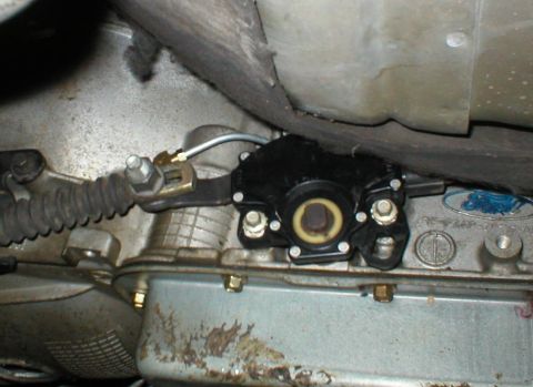1994 Ford Crown Victoria - Finished installed view of the shifter. There is no interference.