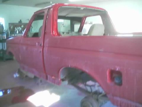 1989 Ford Bronco - Sanded and ready to buff!