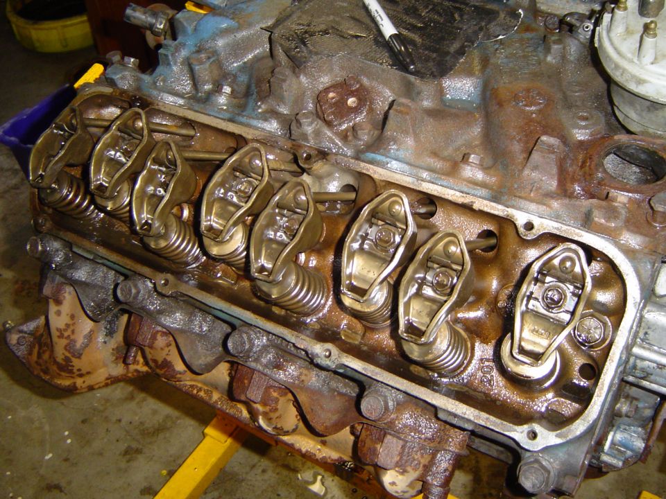 Clean under the valve covers