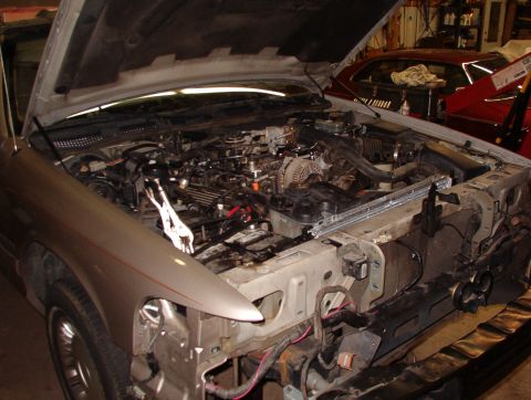 1994 Ford Crown Victoria - That's all for tonight. It didn't smoke when I hooked up the battery, and the dash seemed to behave as expected, so I think I got all the w…