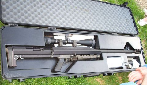 1998 Ford Crown Victoria - .50 caliber BMG.