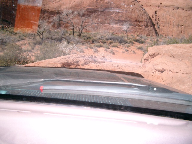 Driving down a fin