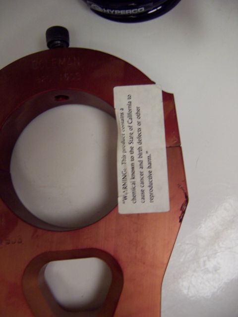 1971 Ford Mustang - warning label