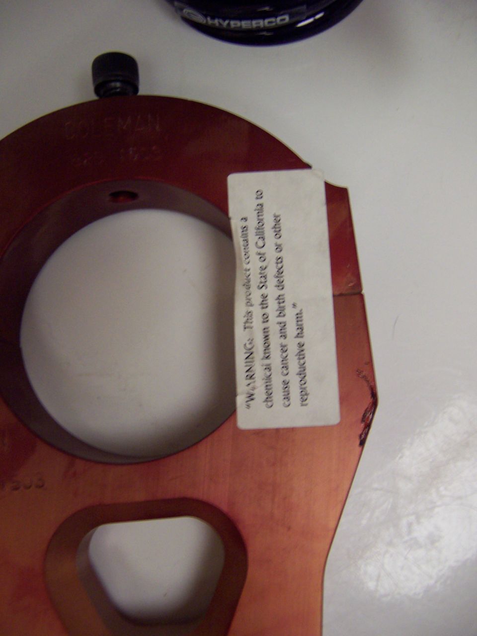 warning label