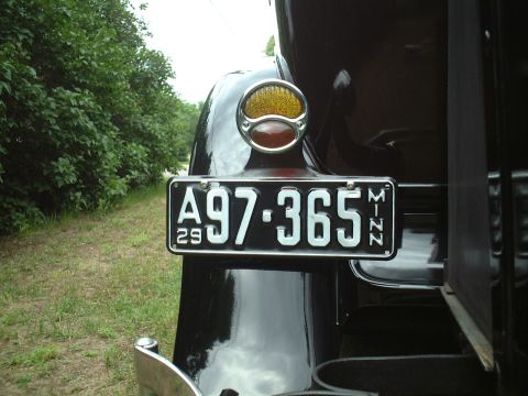 1929 Ford Model A - The license plate on this 1929 Ford Model A reads A97-365 and is from Minnesota.