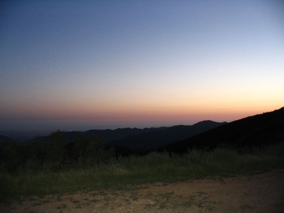 sun going down...