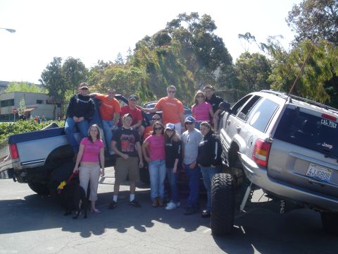 1989 Jeep Cherokee - Group shot by rig stack
