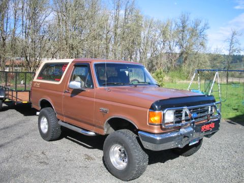 1991 Ford Bronco - newer mirrors off a 93 F150, lookin' better