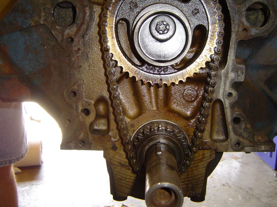 Pic of the alignment of the sloppy timing chain
