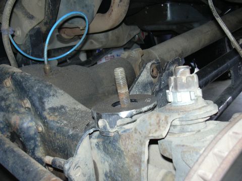 1991 Ford Bronco - This is the TTB lower spring mount after some cutting and grinding. This was used to support the 78/79 spring perch