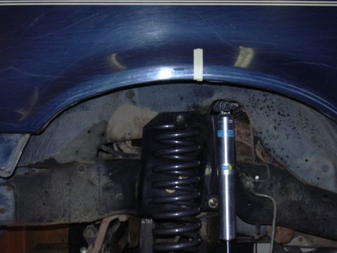 1991 Ford Bronco - I moved the spring bucket forward approximately 1" in preperation for an SAS