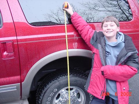 2002 Ford Excursion - Rear Height prior to Air Bags