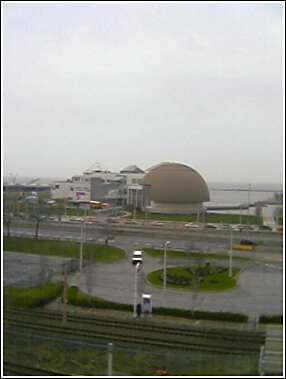 1993 Ford Bronco - A panoramic view captures a domed structure and urban landscape, suggesting a coastal or waterfront location.
