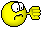 1968 Ford Mustang - A cartoon smiley face expresses disapproval with a thumbs-down gesture.