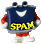 1968 Ford Mustang - A cartoon character representing Spam, with the word 'SPAM' visible on its chest.
