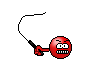 1968 Ford Mustang - A cartoon character appears angry and is holding a whip.